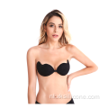 Zwarte ademende doek Mango Silicone Invisible Girls Bra